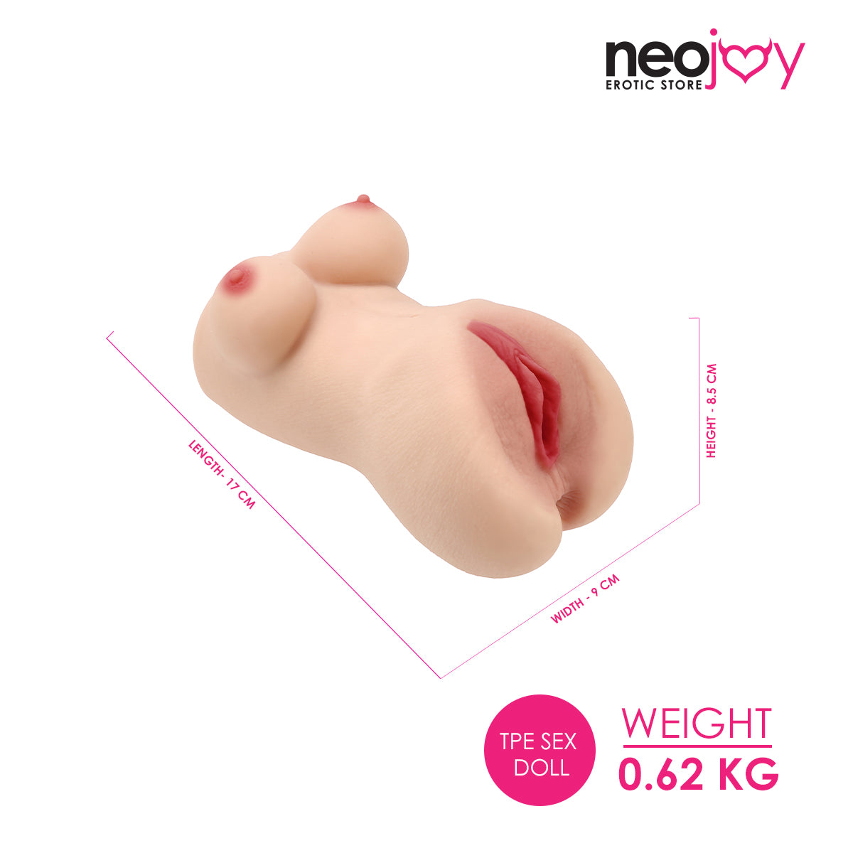 Neojoy - Pussy stroker - 0.62KG - Flesh White