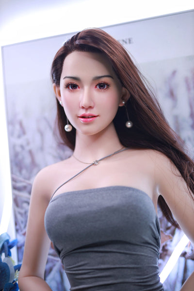 Silicone TPE Hybrid Sex Doll Kiara | 161cm Height | Silicone Colour Skin | Shrug & Standing & Uterus & Implanted Hair | Neodoll Sugar Babe