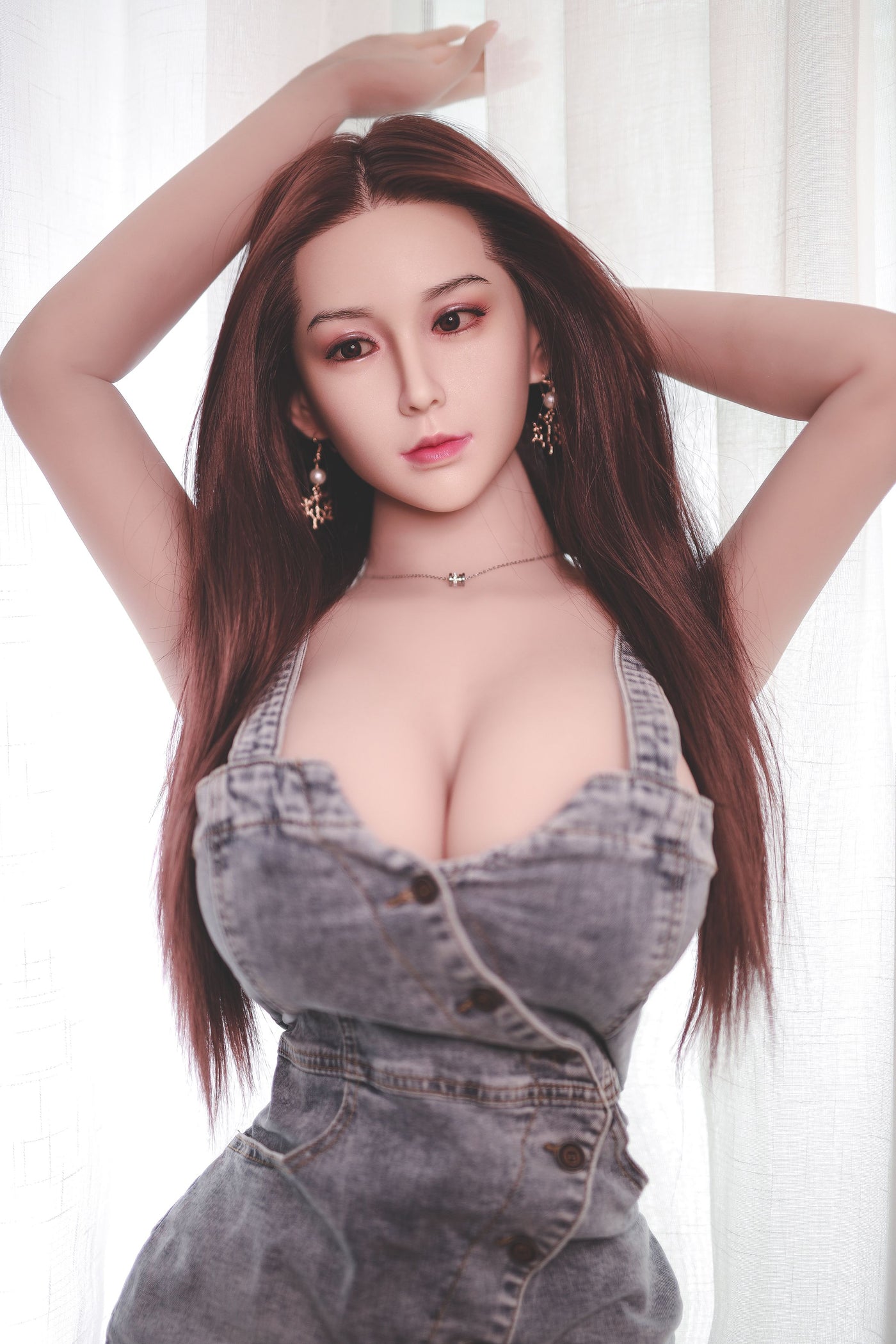 Silicone TPE Hybrid Sex Doll Heidi | 161cm Height | Silicone Colour Skin | Shrug & Standing & Uterus & Implanted Hair | Neodoll Sugar Babe