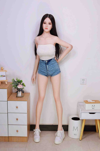 Silicone TPE Hybrid Sex Doll Kenzie | 161cm Height | Silicone Colour Skin | Shrug & Standing & Uterus & Implanted Hair | Neodoll Sugar Babe