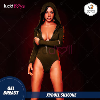 XYDoll - Alma - Silicone TPE Hybrid Sex Doll - Gel Breast - 170cm- Tan