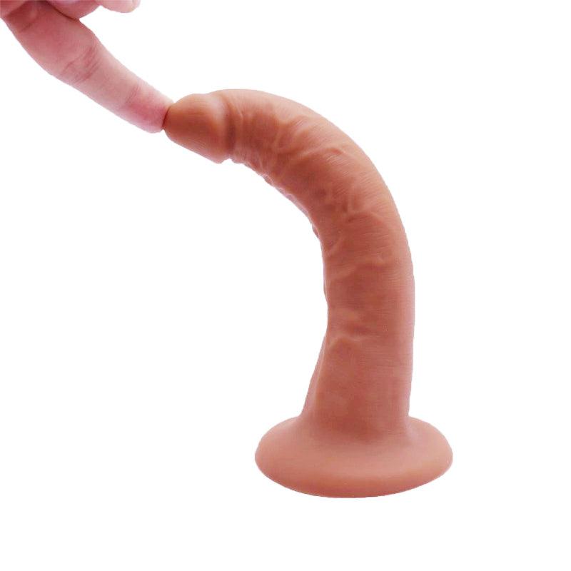 Neojoy - Realstic Silicone Dildo With Suction Cup - 20.6cm - 250gm - Flesh - Lucidtoys