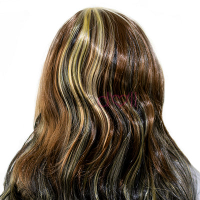 Neodoll Hair Wigs - Brown+Blond - Medium Wavy - Side Fringe