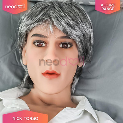 Neodoll Allure - Mick - Male Sex Doll Head - M16 Compatible - Brown