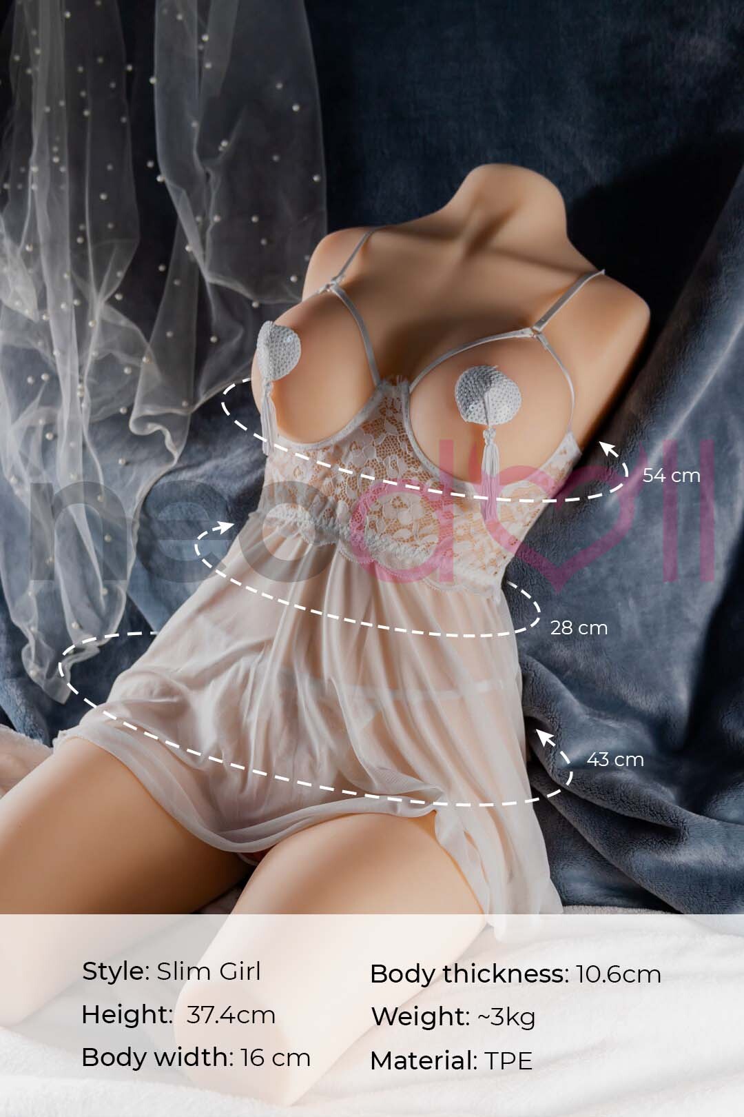 Neodoll Full Torso Sex Doll - Upgraded Skeleton & Ribs - 3kg