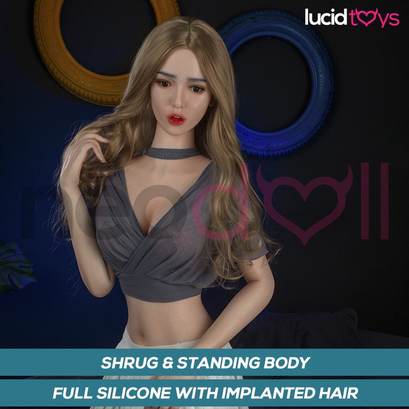Full Silicone Sex Doll Madalyn | 165cm Height | Natural Skin | Shrug & Standing & Implanted Hair | Youqdoll