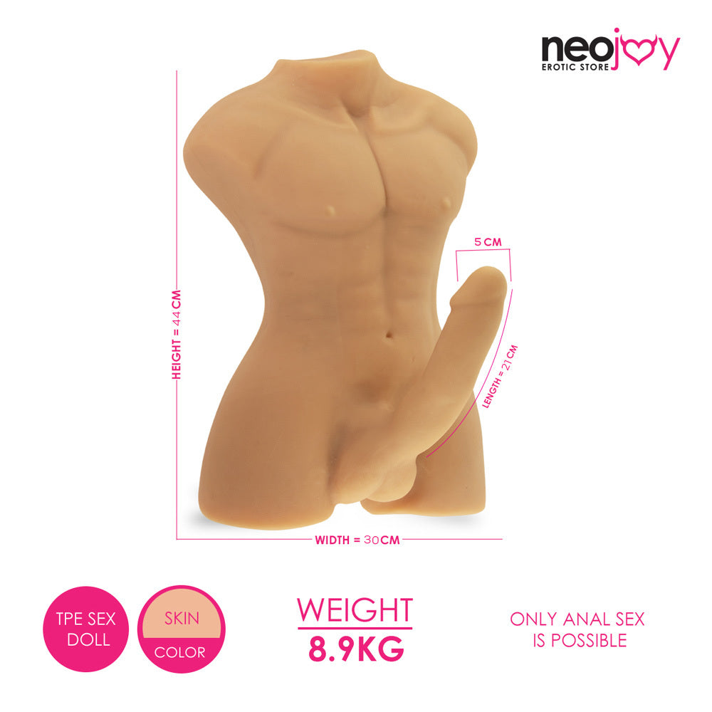Neojoy Realistic Dildo Male Sex Doll TPE  - Flesh 8.9KG