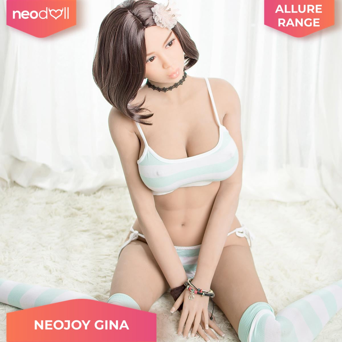 Sex Doll Gina | 165cm Height | Natural Skin | Shrug & Standing | Neodoll Allure