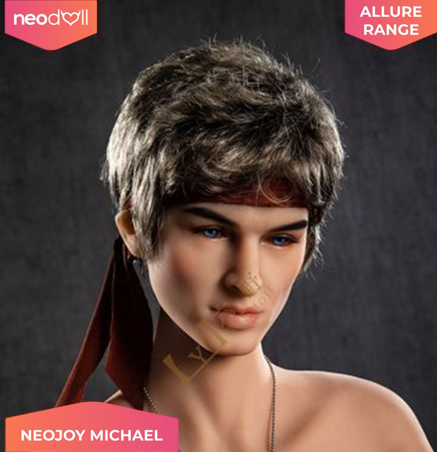 Neodoll Allure Michael - Realistic Male Sex Doll - 173cm - Tan - 23cm Penis