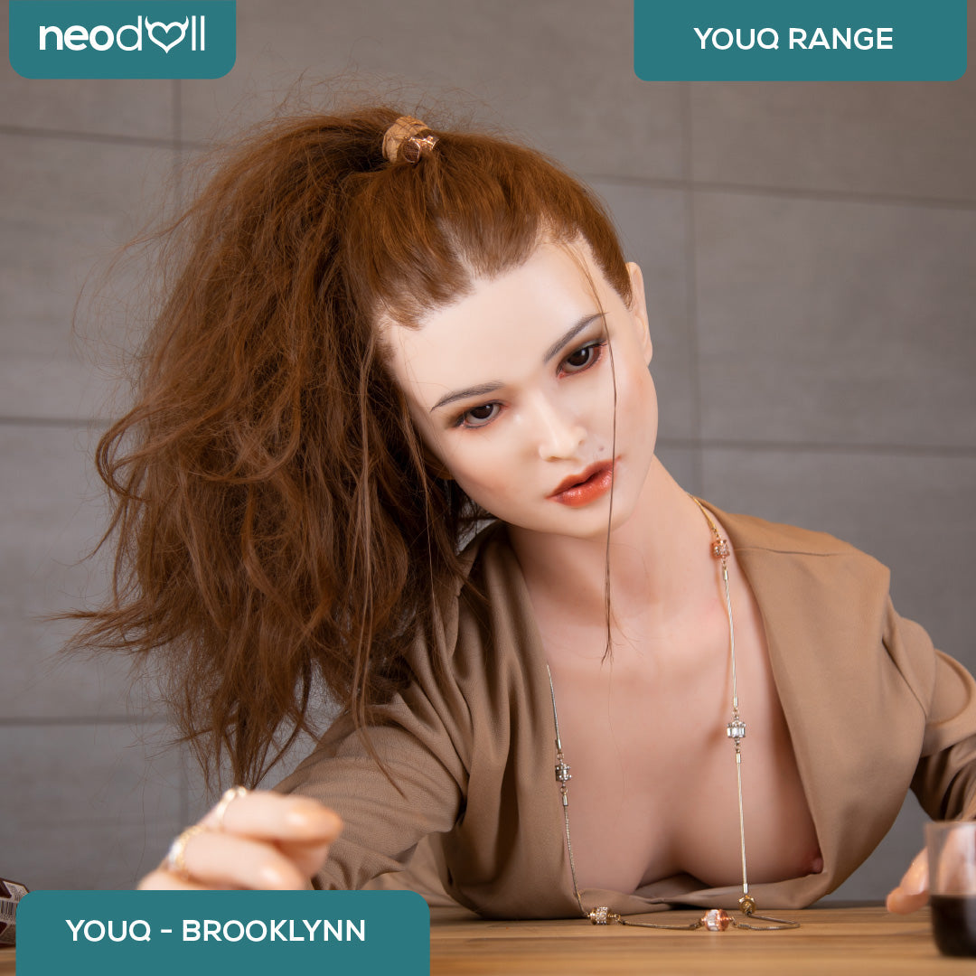 Youqdoll - Brooklynn - Silicone TPE Hybrid Sex doll - 150cm - Implanted Hair - Natural