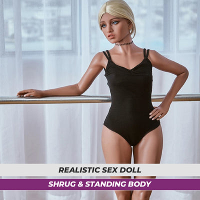 Sex Doll Victoria | 150cm Height | Brown Skin | Shrug & Standing | Neodoll Racy
