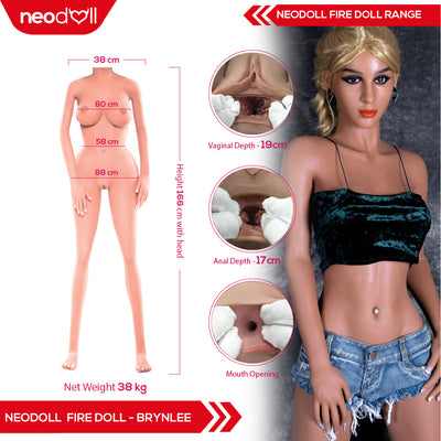 Fire Doll - Brynlee - Realistic Sex Doll - Gel Breast - 166cm - Light Tan