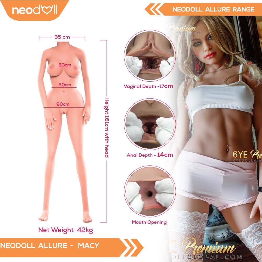 Neodoll Allure Macy - Realistic Sex Doll - 161cm - Tan