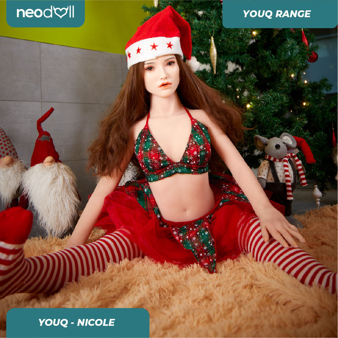 Youqdoll - Nicole - Silicone TPE Hybrid Sex doll - 150cm - Implanted Hair - Natural