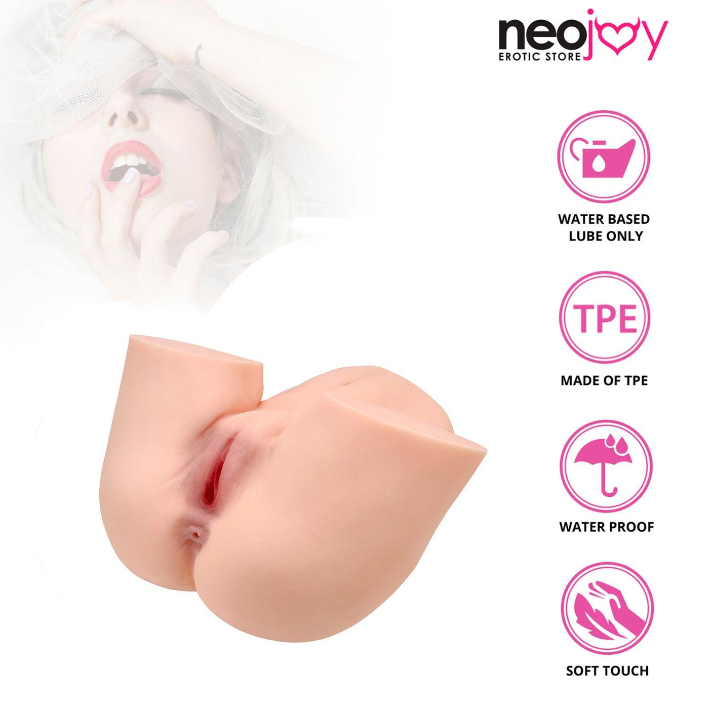 Neojoy Doll TPE with Realistic Ass & Pussy - Flesh Colour - 9Kg - Lucidtoys