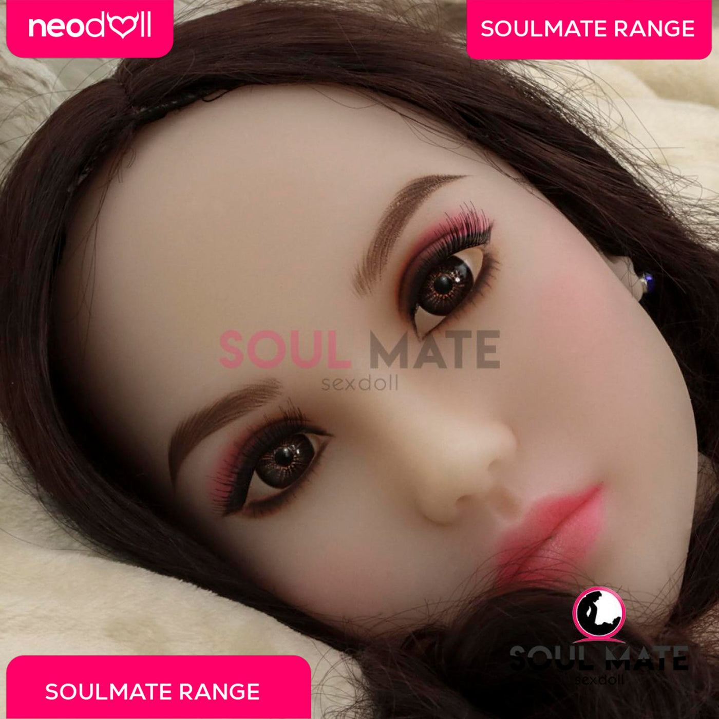Soulmate Dolls - Lauren Head With Sex Doll Torso - White