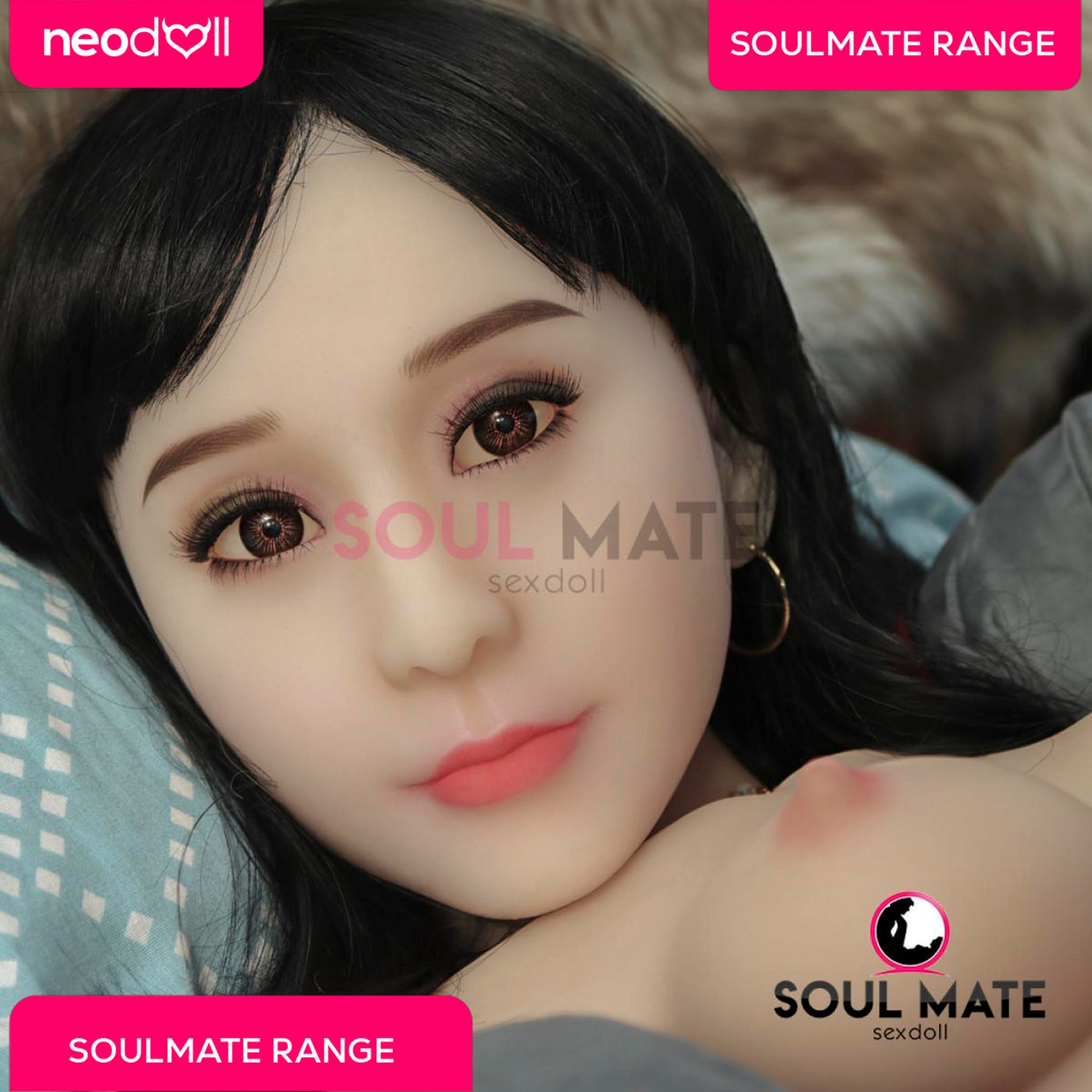 Soulmate Dolls - Morgan Head With Sex Doll Torso - White