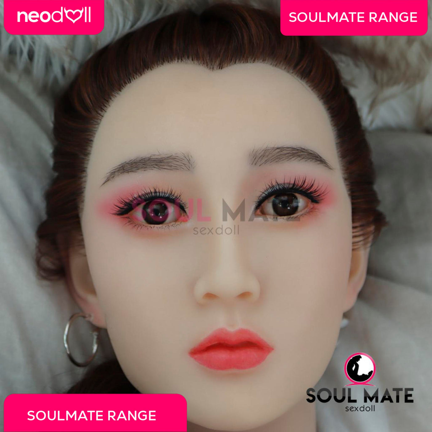 Soulmate Dolls - Silicone Jocelyn Head With Sex Doll Torso - White