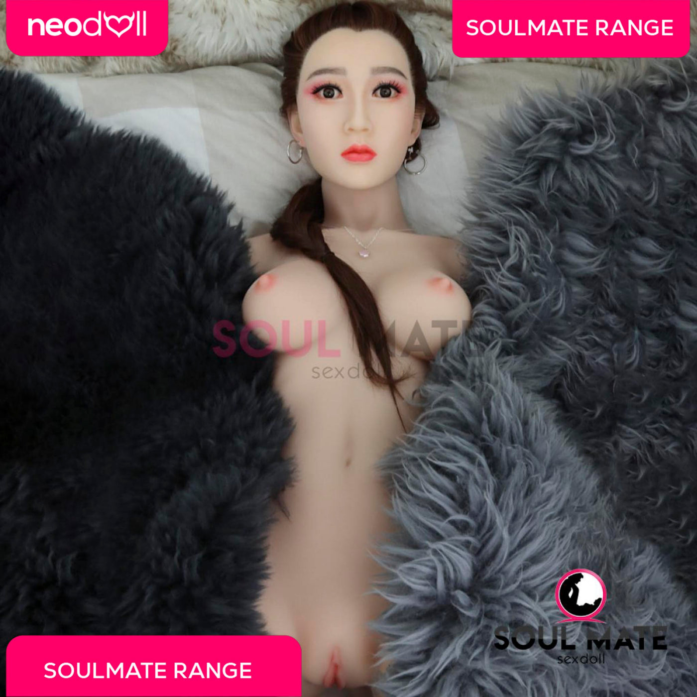 Soulmate Dolls - Silicone Jocelyn Head With Sex Doll Torso - White