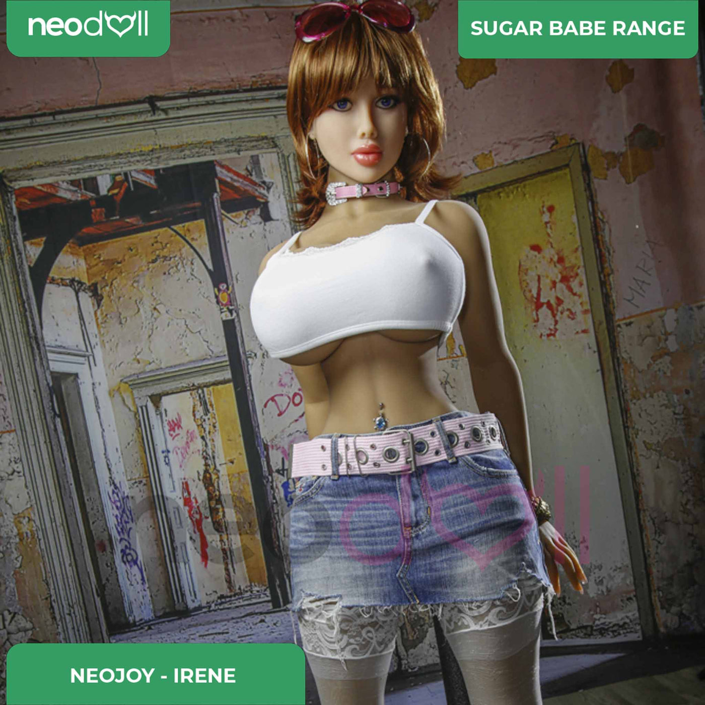 Neodoll Sugar Babe - Irene - Realistic Sex Doll - Uterus - 153cm - Tan