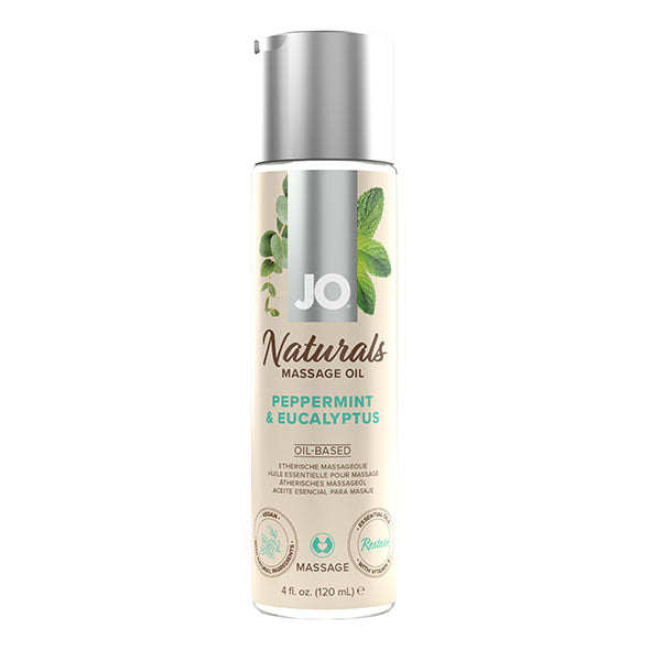 System JO - Naturals Massage Oil Peppermint & Eucalyptus 120 ml