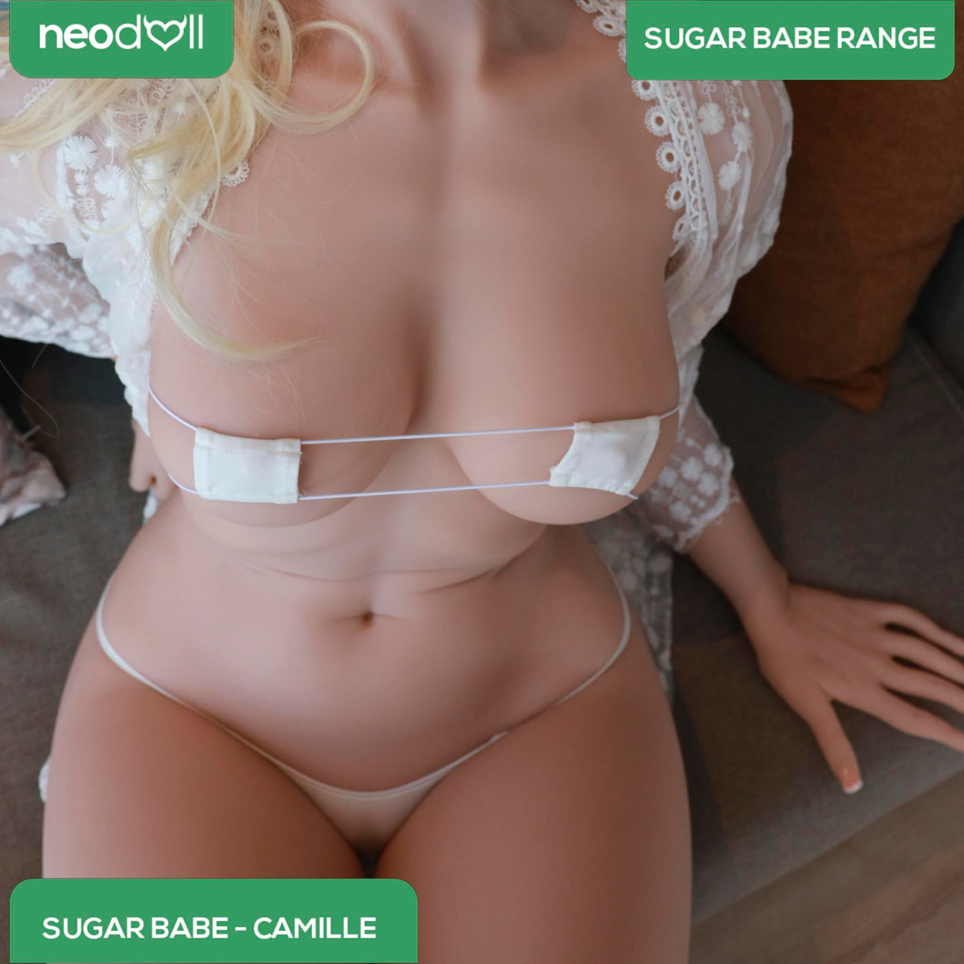 Neodoll Sugar Babe - Camille - Realistic Sex Doll - Gel Breast - Uterus - 165cm - Natural