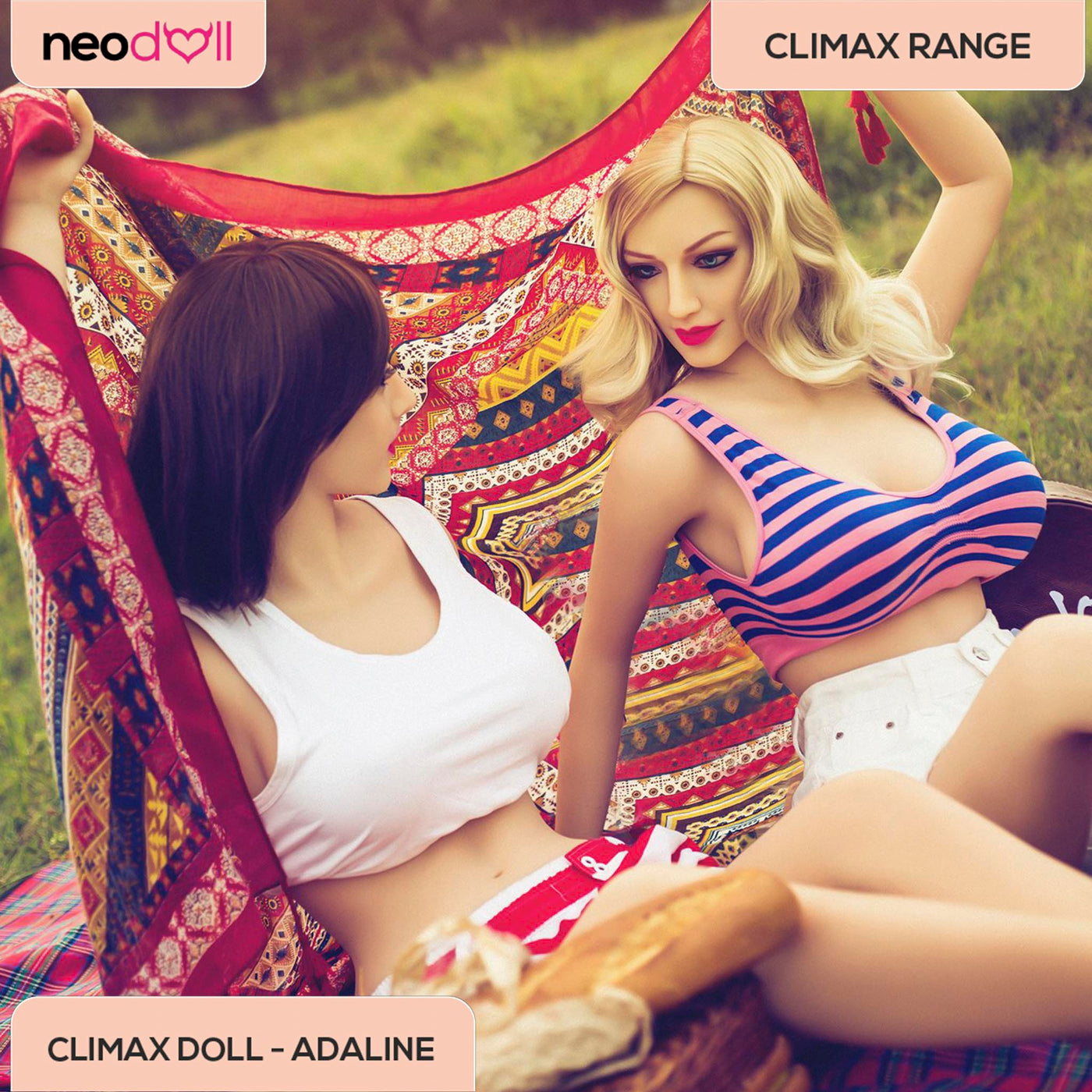 Climax Doll - Adaline - Realistic Sex Doll - Gel Breast - 158cm - White