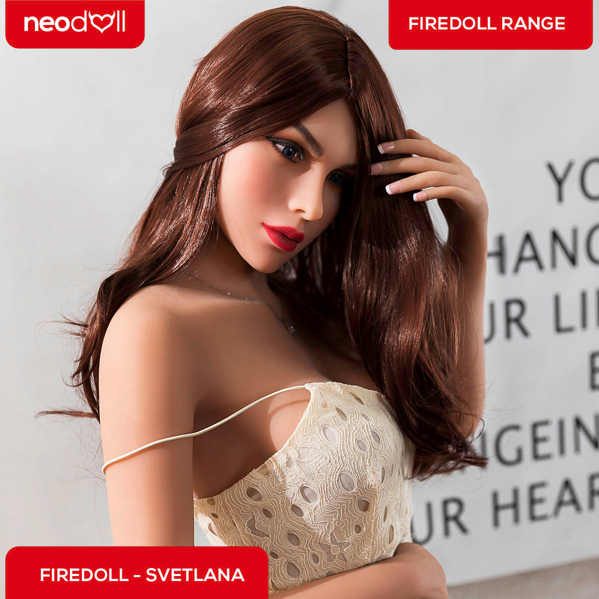 Fire Doll - Svetlana - Realistic Sex Doll - 166cm - Light Tan - Gel Breast