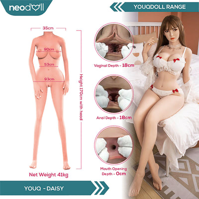 Youqdoll - Daisy - Realistic Full Silicone Sex doll - 170cm - Natural