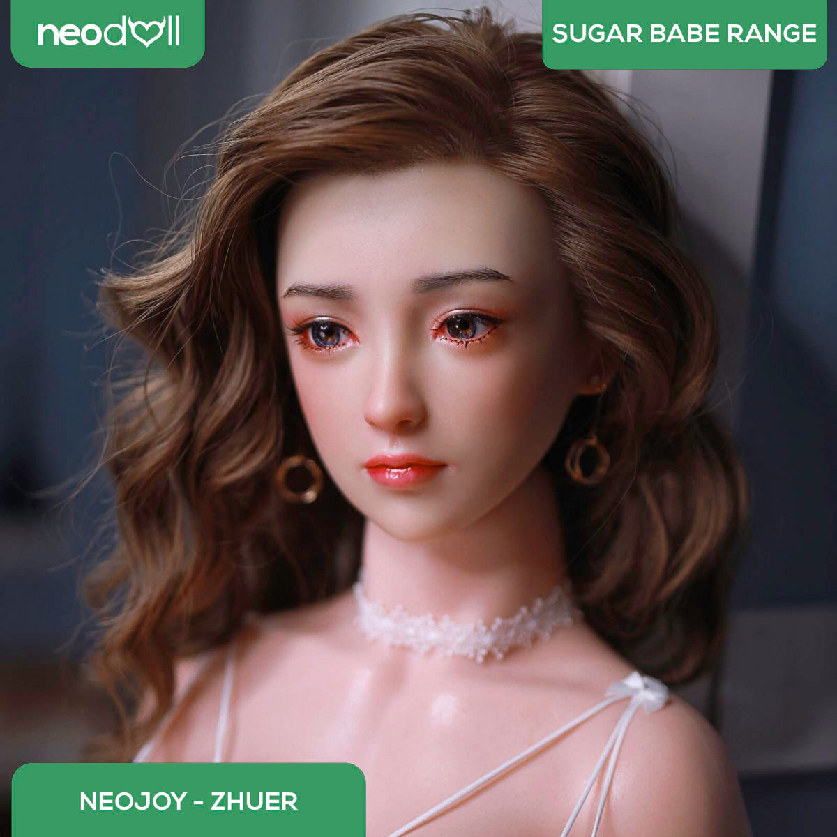 Neodoll Sugar Babe - Zhuer- Silicone TPE Hybrid Sex Doll - Gel Breast - Uterus - 157cm - Silicone Colour