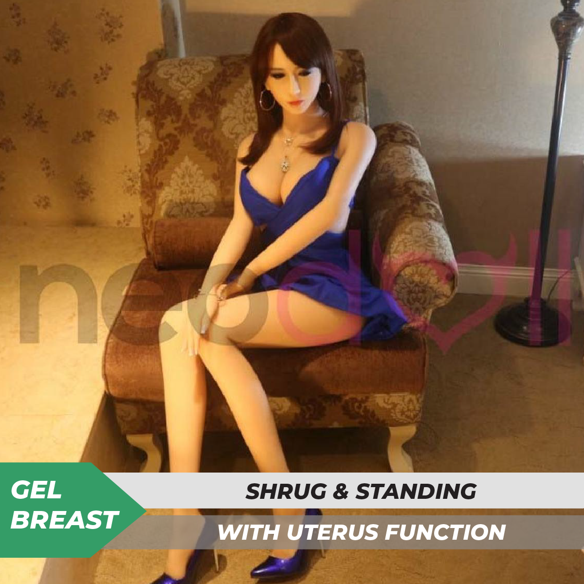 Sex Doll Jessica | 165cm Height | Natural Skin | Shrug & Standing & Uterus & Gel Breast | Neodoll Sugar Babe