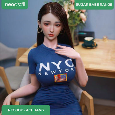 Neodoll Sugar Babe - AChuang - Silicone TPE Hybrid Sex Doll - Gel Breast - Uterus - 157cm - Silicone Colour