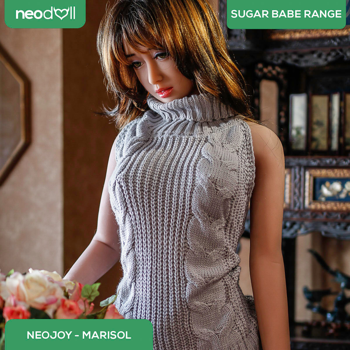 Sex Doll Marisol | 168cm Height | Wheat Skin | Shrug & Standing & Uterus | Neodoll Sugar Babe
