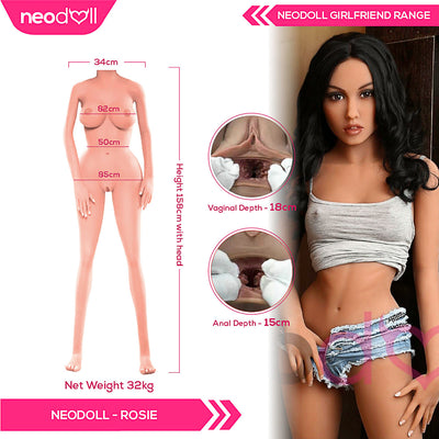 Neodoll - Rosie 158cm - Red - Girlfriend Range - Realistic Doll - Tan