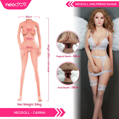 Neodoll Girlfriend Carina - Realistic Sex Doll - 165cm - Tan