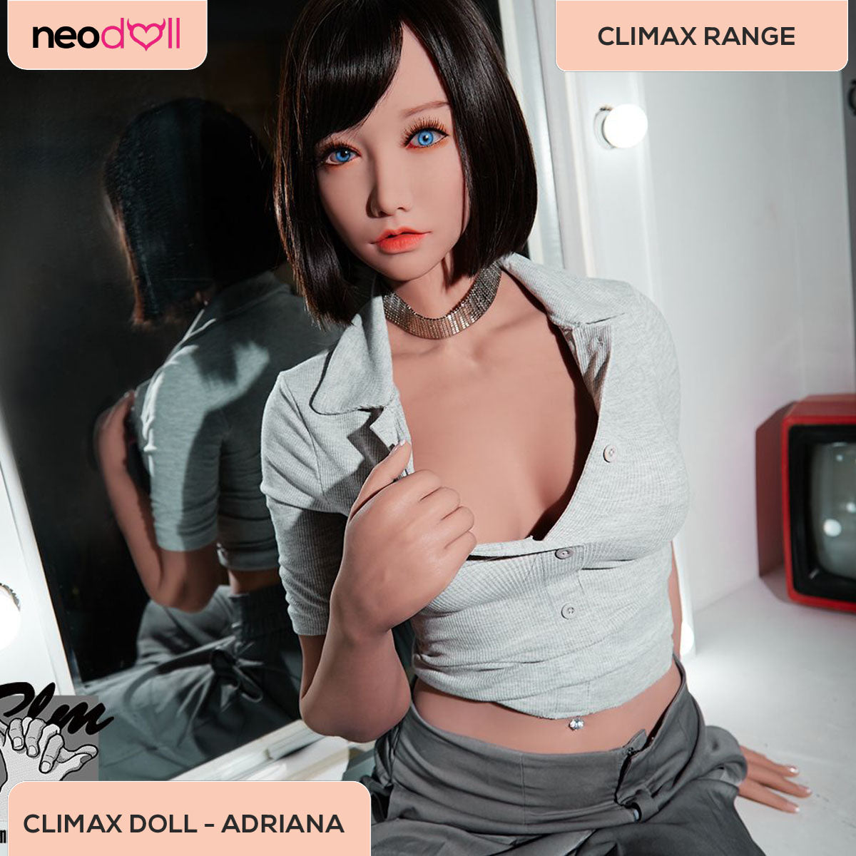 Climax Doll - Adriana - Realistic Sex Doll - Gel Breast - 158cm - Tan