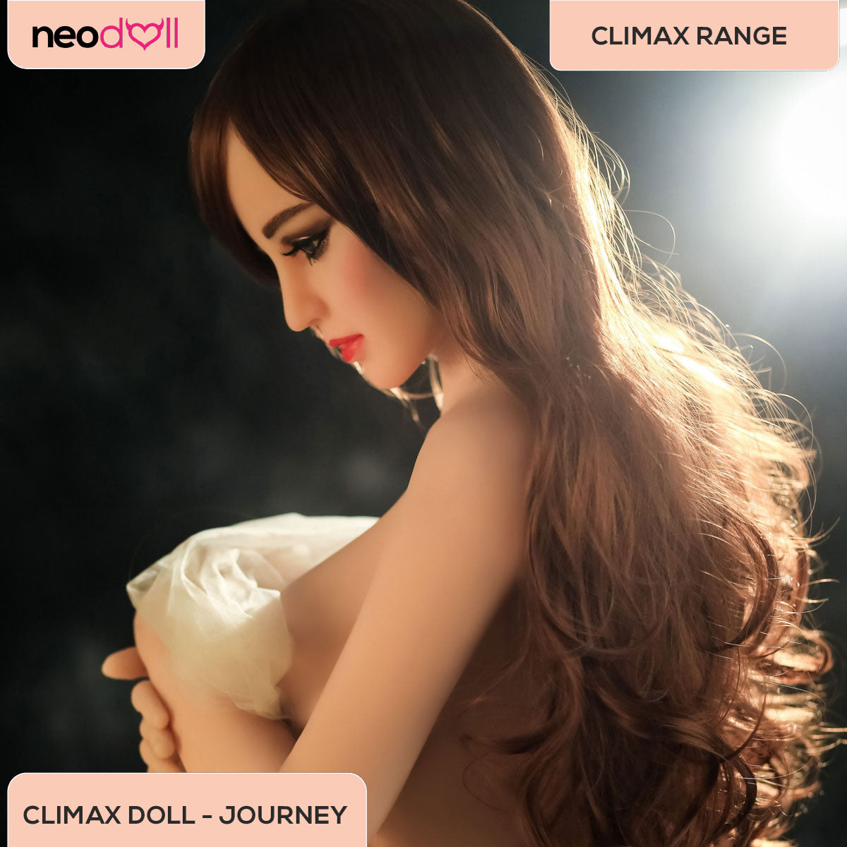Climax Doll - Journey - Realistic Sex Doll - Gel Breast - 158cm - White