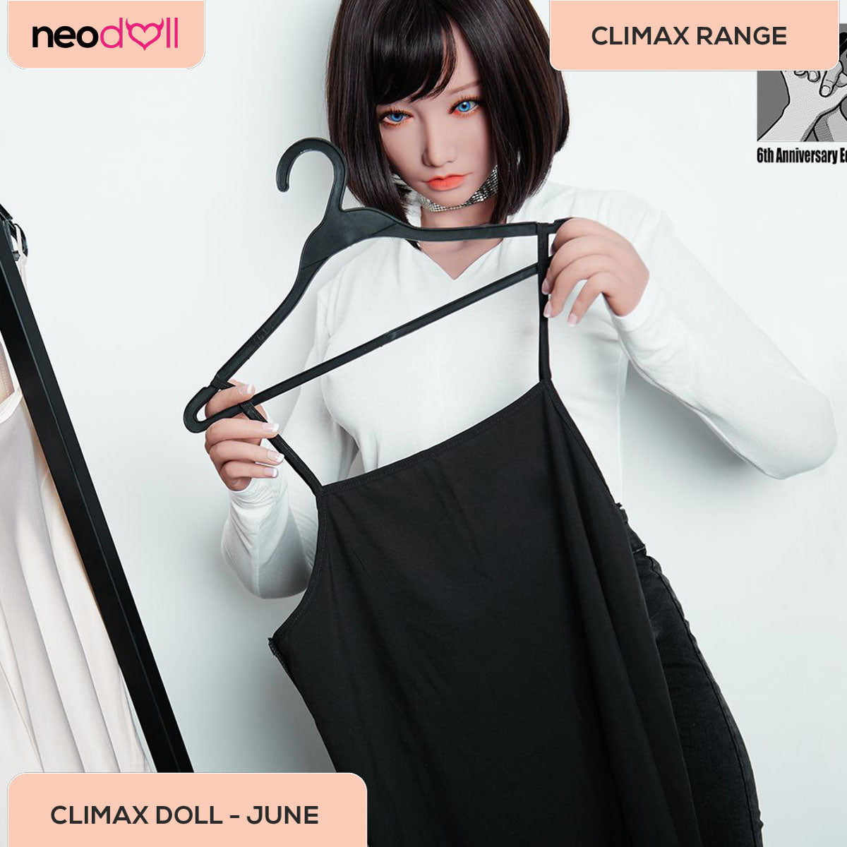 Climax Doll - June - Realistic Sex Doll - Gel Breast - 158cm - Tan