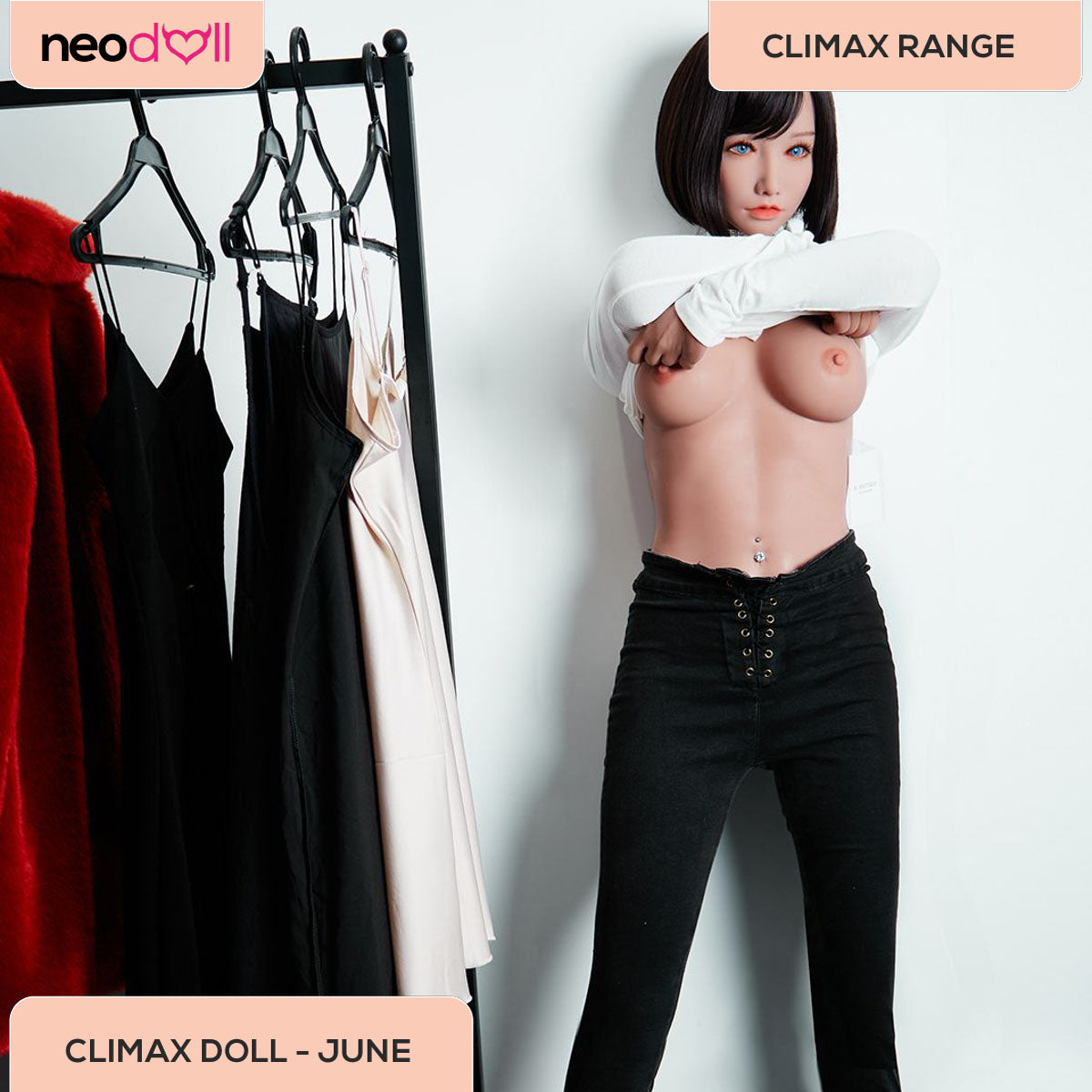 Climax Doll - June - Realistic Sex Doll - Gel Breast - 158cm - Tan
