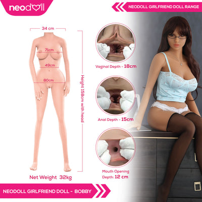 Neodoll Girlfriend Bobby - Realistic Sex Doll - 158cm - Tan