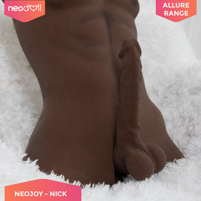 Neodoll Allure - Nick Head With Male Sex Doll Torso - Black - 17cm/23cm Dildo