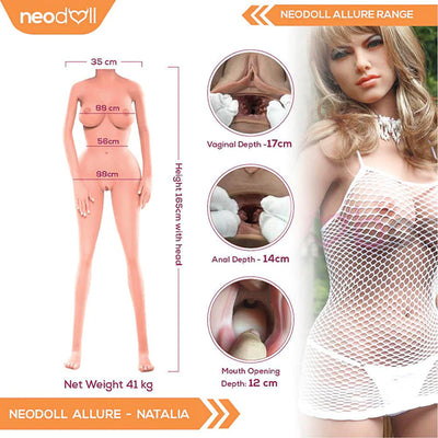 Neodoll Allure Marilyn - Realistic Sex Doll - 165cm - Tan