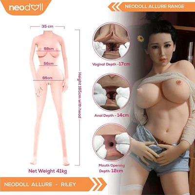 Sex Doll Riley | 165cm Height | Natural Skin | Shrug & Standing | Neodoll Allure