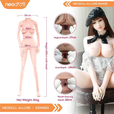Sex Doll Kennedi | 165cm Height | Natural Skin | Shrug & Standing | Neodoll Allure