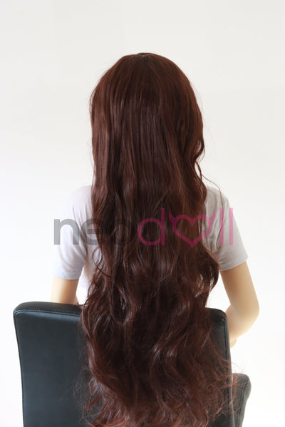 Neodoll Hair Wigs - Brown - Long Wavy - Front Fringe