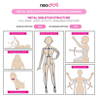 Sex Doll Hellen | 169cm Height | Natural Skin | Shrug & Standing | Neodoll Racy